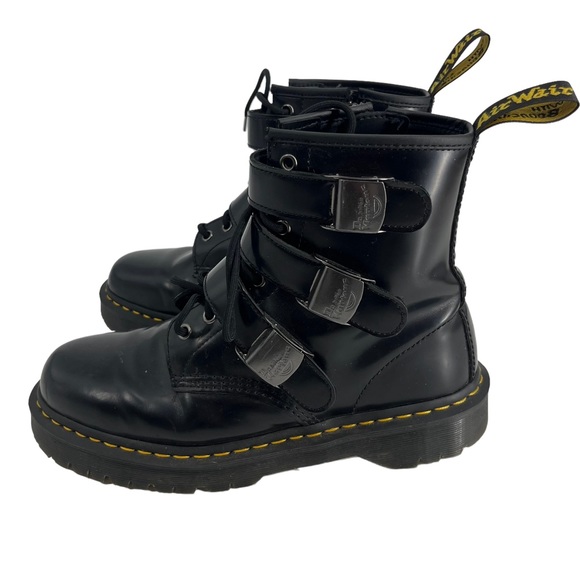 Dr. Martens Other - Dr Marten Boots Men 9 Black Fenimore High Top Platform Goth Emo Moto Leather